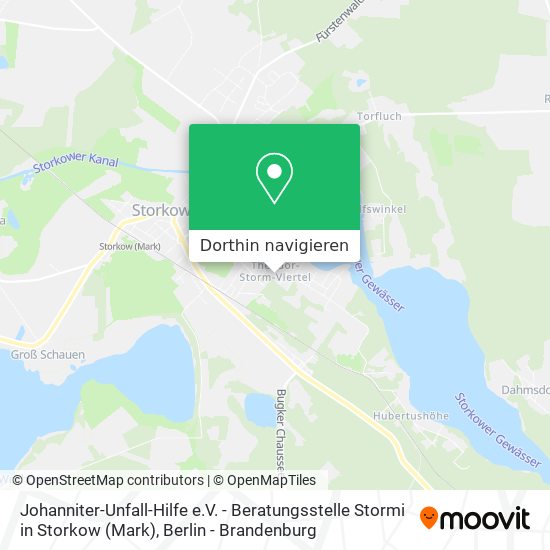 Johanniter-Unfall-Hilfe e.V. - Beratungsstelle Stormi in Storkow (Mark) Karte