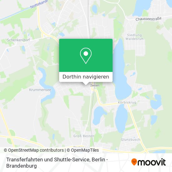 Transferfahrten und Shuttle-Service Karte