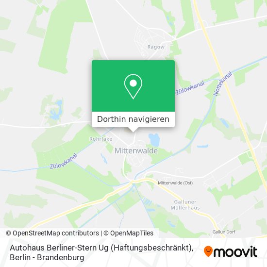 Autohaus Berliner-Stern Ug (Haftungsbeschränkt) Karte