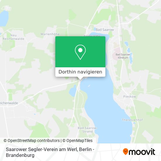 Saarower Segler-Verein am Werl Karte
