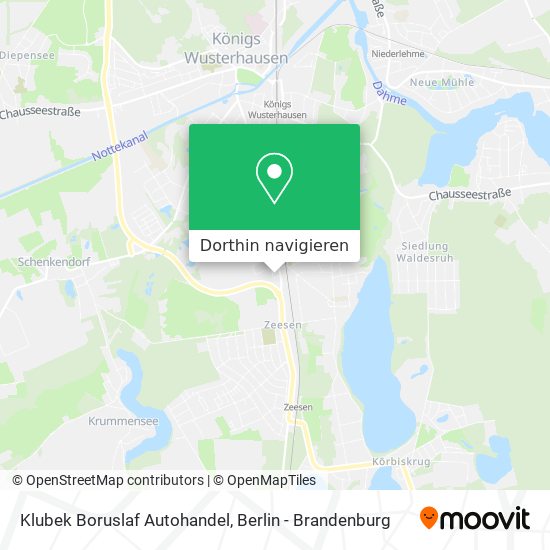Klubek Boruslaf Autohandel Karte
