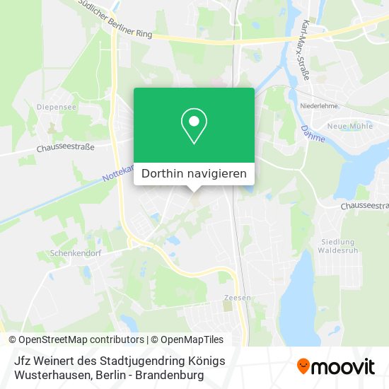 Jfz Weinert des Stadtjugendring Königs Wusterhausen Karte