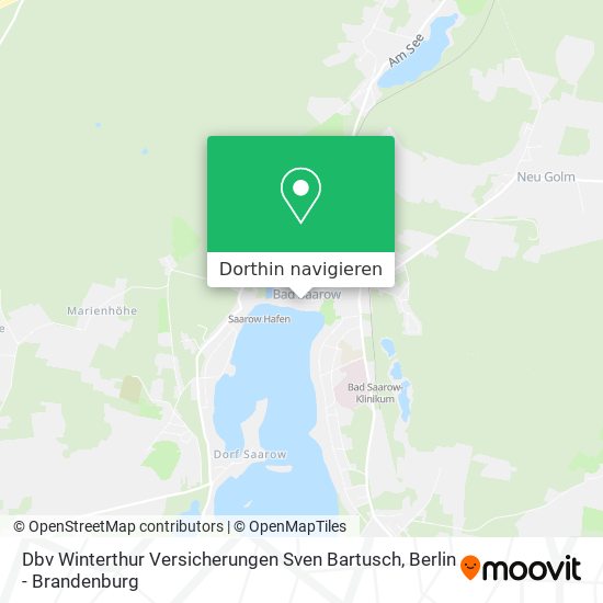 Dbv Winterthur Versicherungen Sven Bartusch Karte