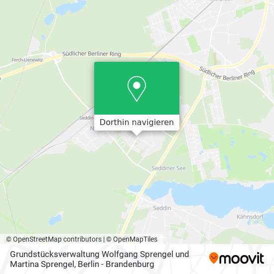 Grundstücksverwaltung Wolfgang Sprengel und Martina Sprengel Karte