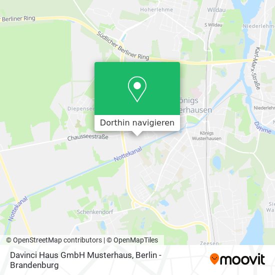 Davinci Haus GmbH Musterhaus Karte