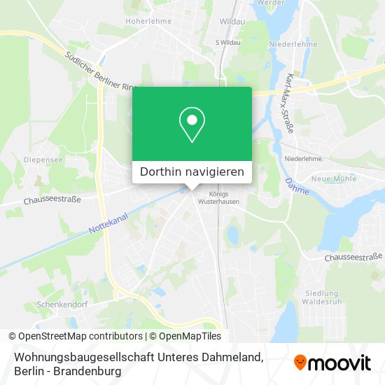 Wohnungsbaugesellschaft Unteres Dahmeland Karte