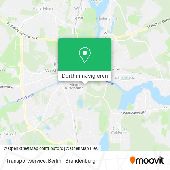 Transportservice Karte