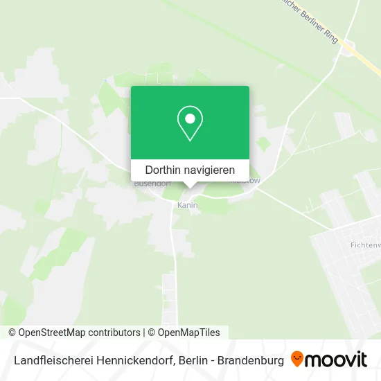 Landfleischerei Hennickendorf Karte