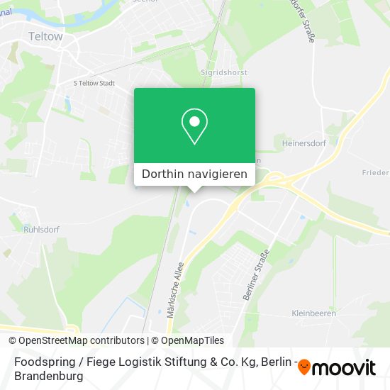 Foodspring / Fiege Logistik Stiftung & Co. Kg Karte