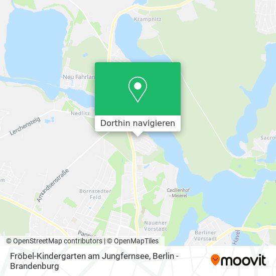 Fröbel-Kindergarten am Jungfernsee Karte