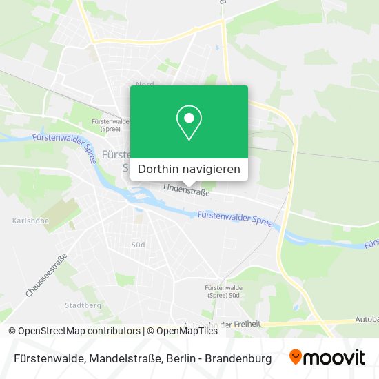 Fürstenwalde, Mandelstraße Karte