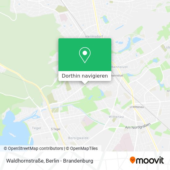 Waldhornstraße Karte