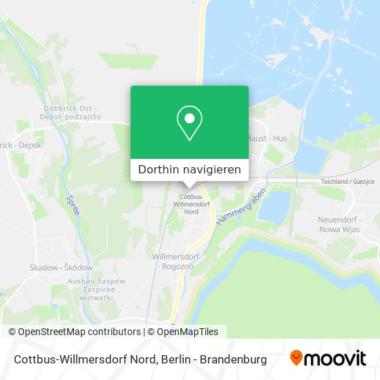 Cottbus-Willmersdorf Nord Karte