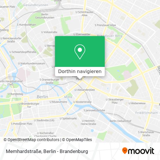 Memhardstraße Karte