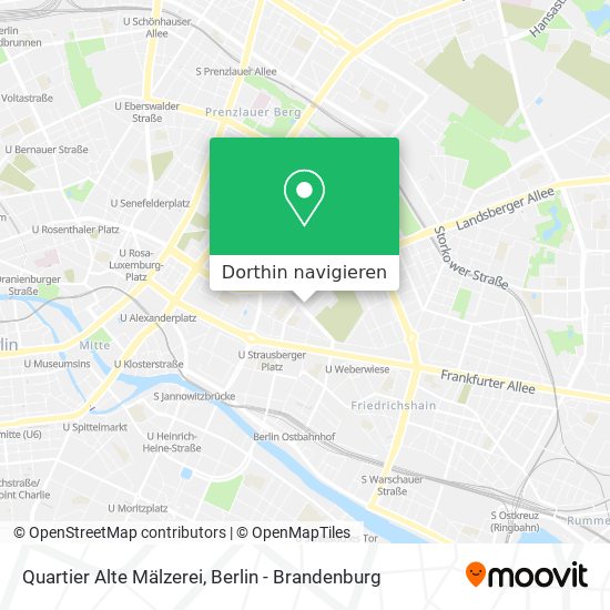 Quartier Alte Mälzerei Karte