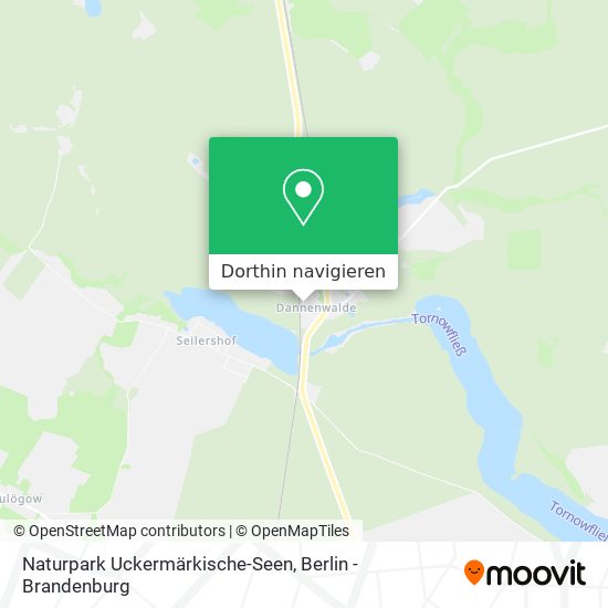 Naturpark Uckermärkische-Seen Karte