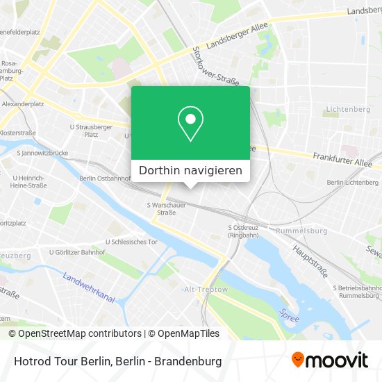 Hotrod Tour Berlin Karte