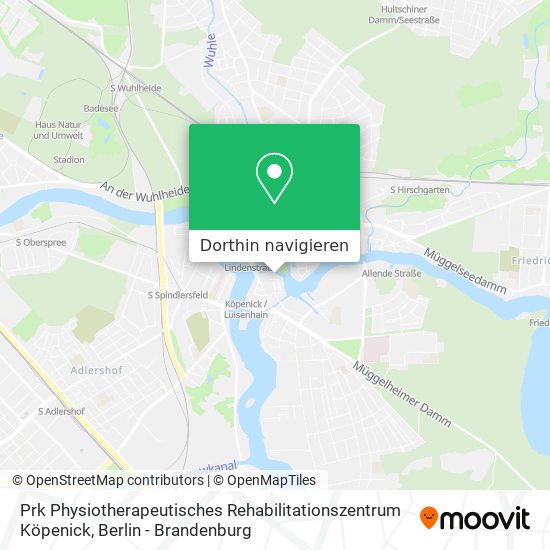 Prk Physiotherapeutisches Rehabilitationszentrum Köpenick Karte