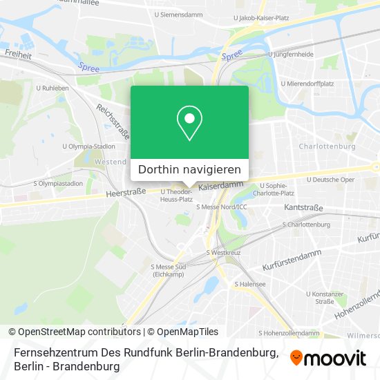 Fernsehzentrum Des Rundfunk Berlin-Brandenburg Karte