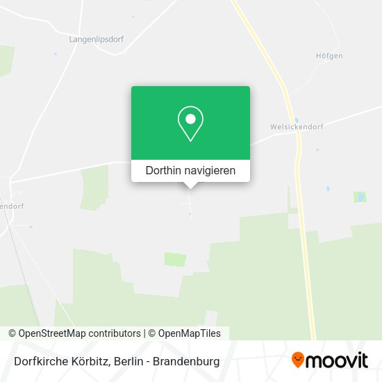 Dorfkirche Körbitz Karte