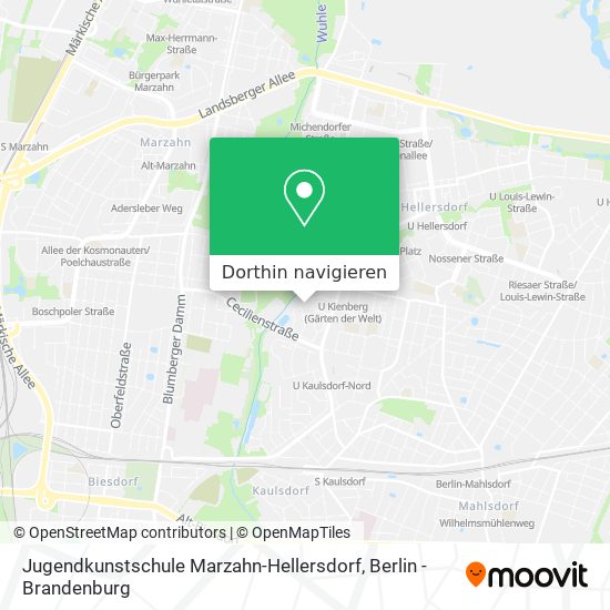 Jugendkunstschule Marzahn-Hellersdorf Karte