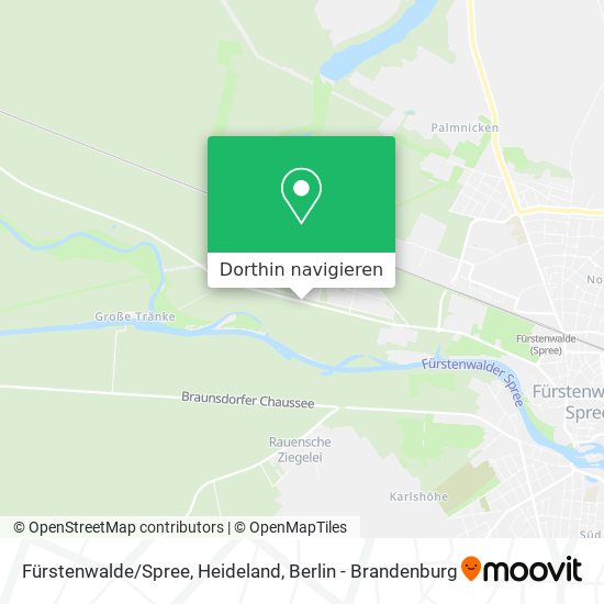Fürstenwalde/Spree, Heideland Karte