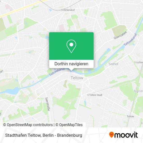 Stadthafen Teltow Karte