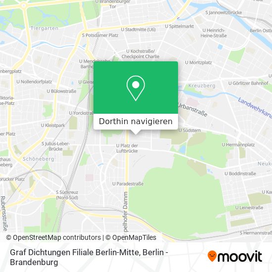 Graf Dichtungen Filiale Berlin-Mitte Karte