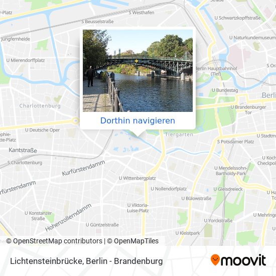 Lichtensteinbrücke Karte
