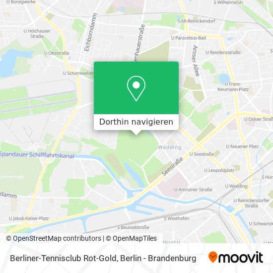Berliner-Tennisclub Rot-Gold Karte