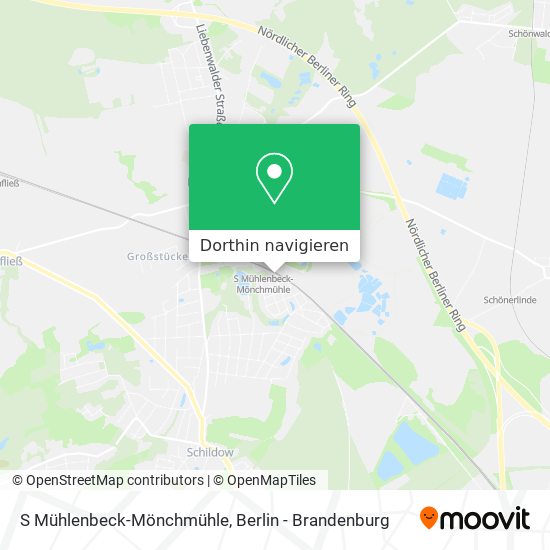 S Mühlenbeck-Mönchmühle Karte