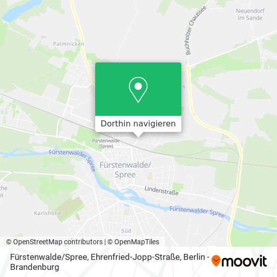 Fürstenwalde / Spree, Ehrenfried-Jopp-Straße Karte