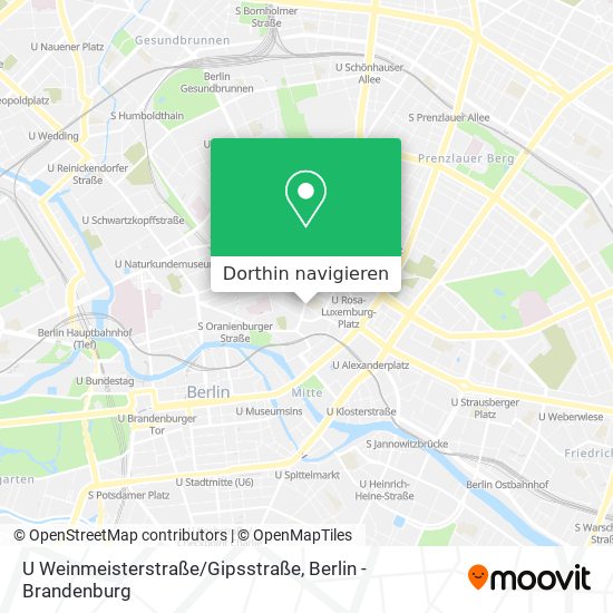 U Weinmeisterstraße/Gipsstraße Karte