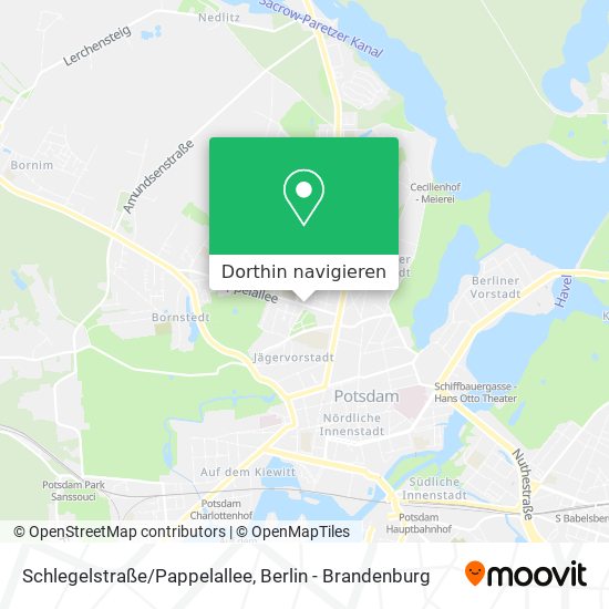 Schlegelstraße/Pappelallee Karte