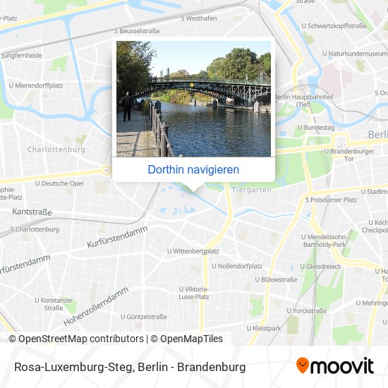 Rosa-Luxemburg-Steg Karte