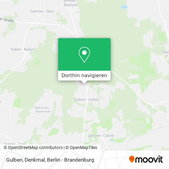 Gulben, Denkmal Karte