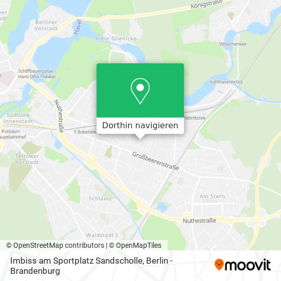 Imbiss am Sportplatz Sandscholle Karte