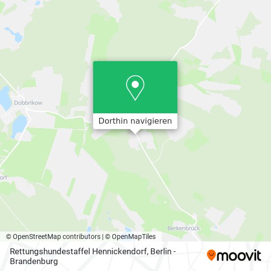 Rettungshundestaffel Hennickendorf Karte
