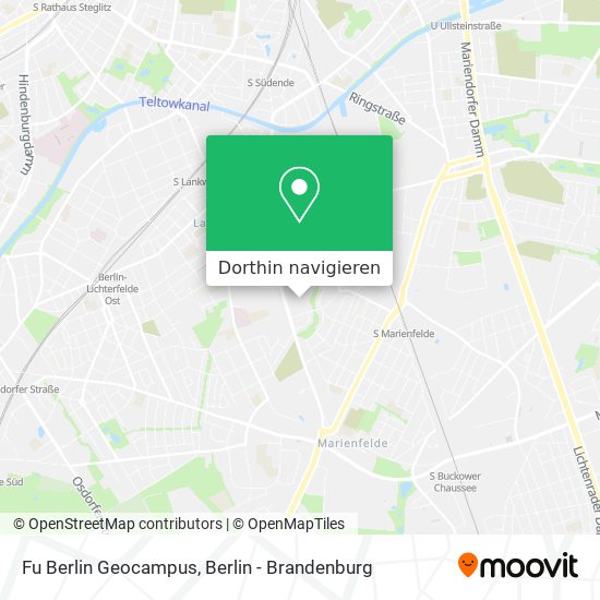 Fu Berlin Geocampus Karte