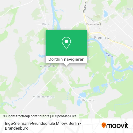 Inge-Sielmann-Grundschule Milow Karte