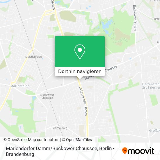 Mariendorfer Damm / Buckower Chaussee Karte