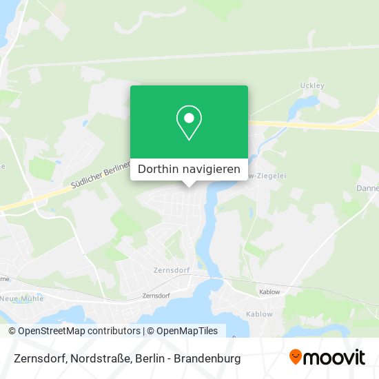 Zernsdorf, Nordstraße Karte