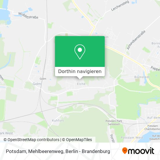 Potsdam, Mehlbeerenweg Karte