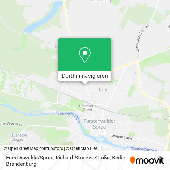 Fürstenwalde / Spree, Richard-Strauss-Straße Karte
