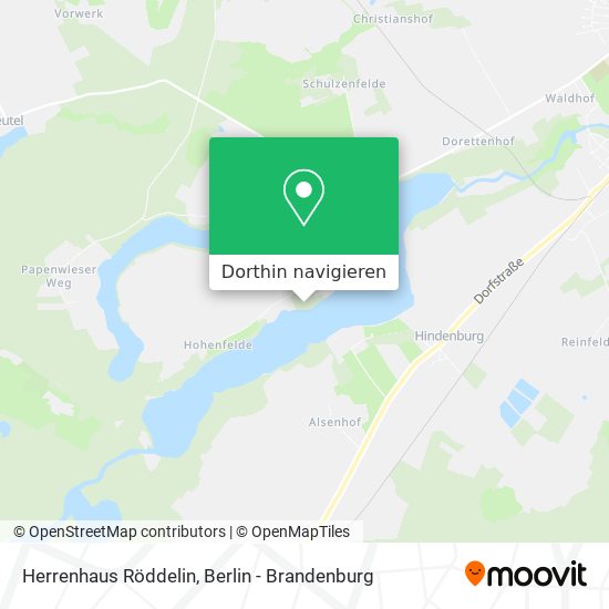 Herrenhaus Röddelin Karte