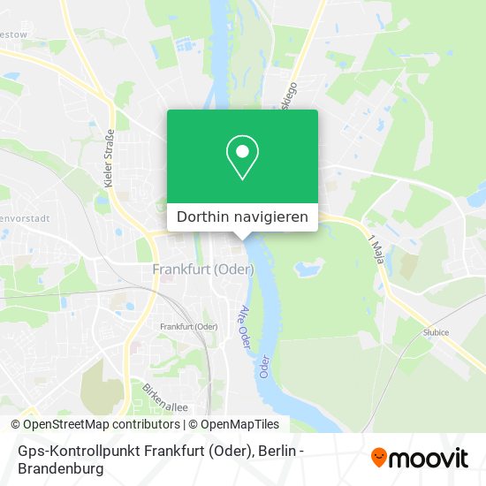 Gps-Kontrollpunkt Frankfurt (Oder) Karte