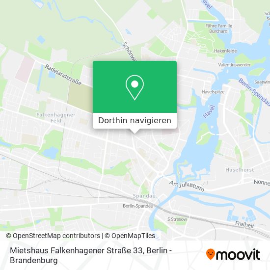 Mietshaus Falkenhagener Straße 33 Karte