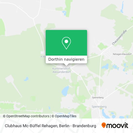 Clubhaus Mc-Büffel Rehagen Karte