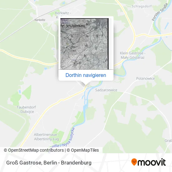 Groß Gastrose Karte