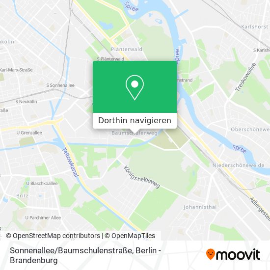 Sonnenallee/Baumschulenstraße Karte